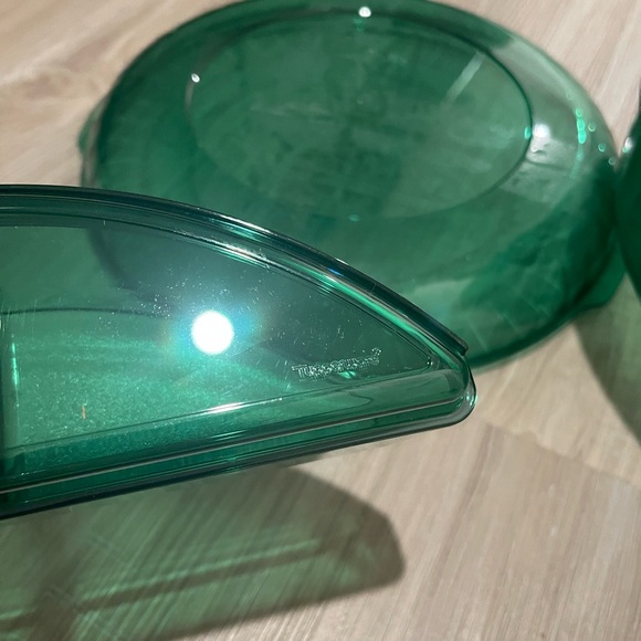 Tupperware Preludio Acrylic Salad Bowl 6 Serving Bowls/2 containers/2 spon/ bowl - Picture 6 of 7